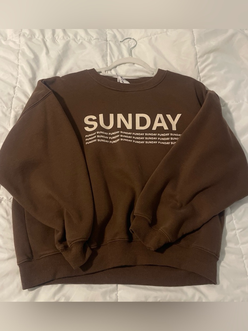 Princess Polly Brown Crewneck Sweatshirt